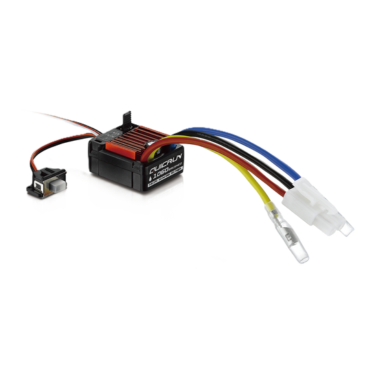 HOBBYWING - QUICRUN - WP1060 - 1/10 RC BRUSHED ESC - TAMIYA PLUG (60AMP) HW30120060007 (TT01E EURO TRUCK STOCK SPEC)