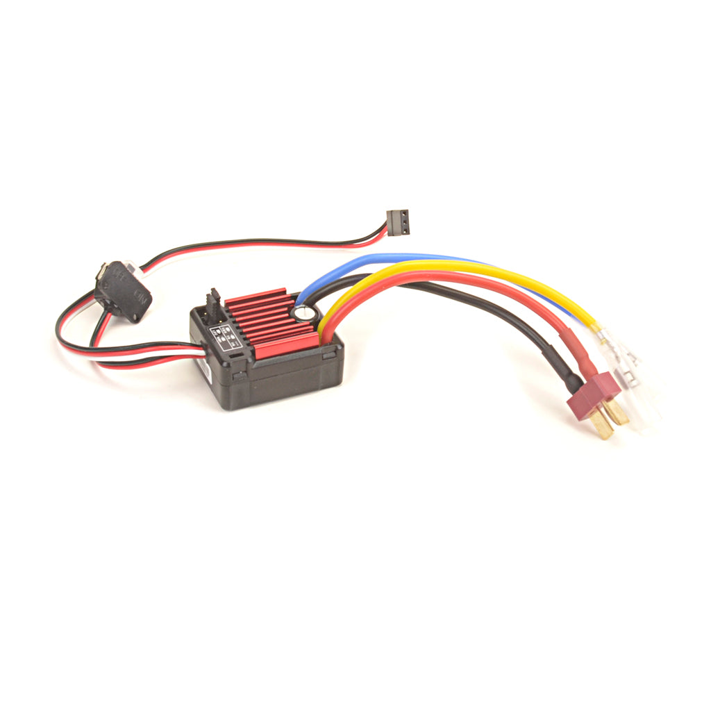 HOBBYWING - QUICRUN - WP1060 - 1/10 RC BRUSHED ESC - SBEC T PLUG (DEANS) (60AMP) HW30120060028 (TT01E EURO TRUCK STOCK SPEC)