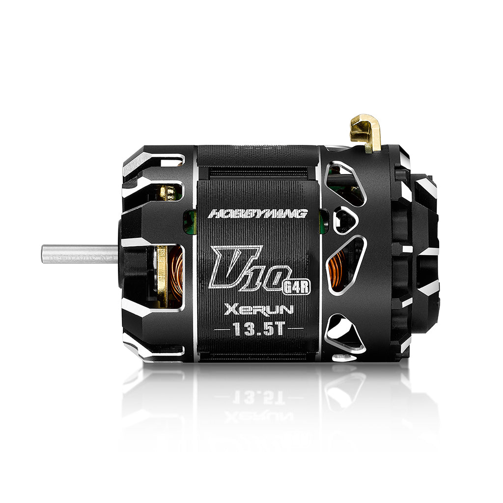 HOBBYWING - XERUN V10 6.5T BLACK G4R BRUSHLESS SENSORED MOTOR - HW30401123 (FOR PRO RACERS of 1/12th LMP Cars)