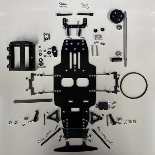KAMTEC - GT12 1/12 Mini Racer Starter RC Circuit Rolling Chassis Kit (Assembled) w/Body, Wheels & Tyres