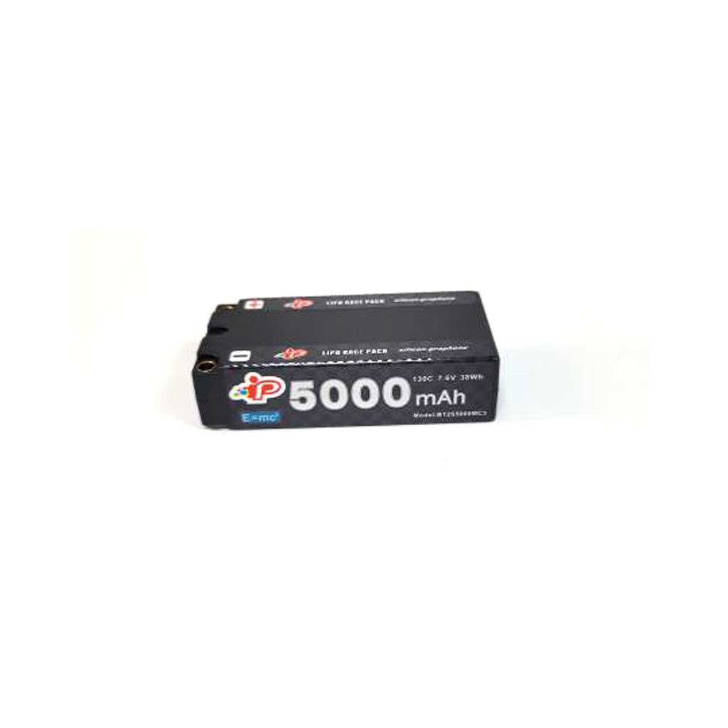 Intellect - LiPo LiHV 5000mAh 2S Battery 7.6V (L95xW47xH25.1mm Shorty) IPBT2S5000MC3