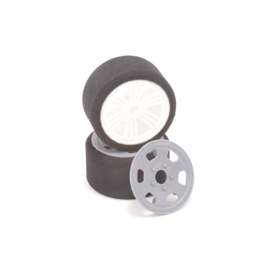 CONTACT RC - 1/12 Oval/Mini Rear 35sh, 48mm diameter (K Foam) - JM35RK (1pair) Wheel & Tyre Set Pre-Glued