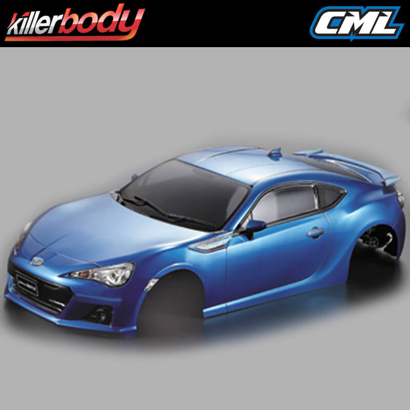 KILLERBODY - 1/10 SUBARU BRZ CAR BODY- 190MM PRE-PAINTED W/LIGHT BUCKETS - MET BLUE - KB48576