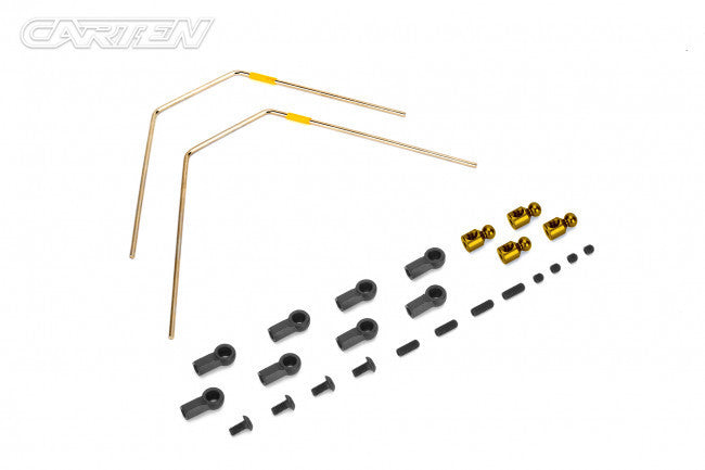 Carten - T410 (Hop-up) 1.4mm (Yellow) Sway Bar Set - NHA434