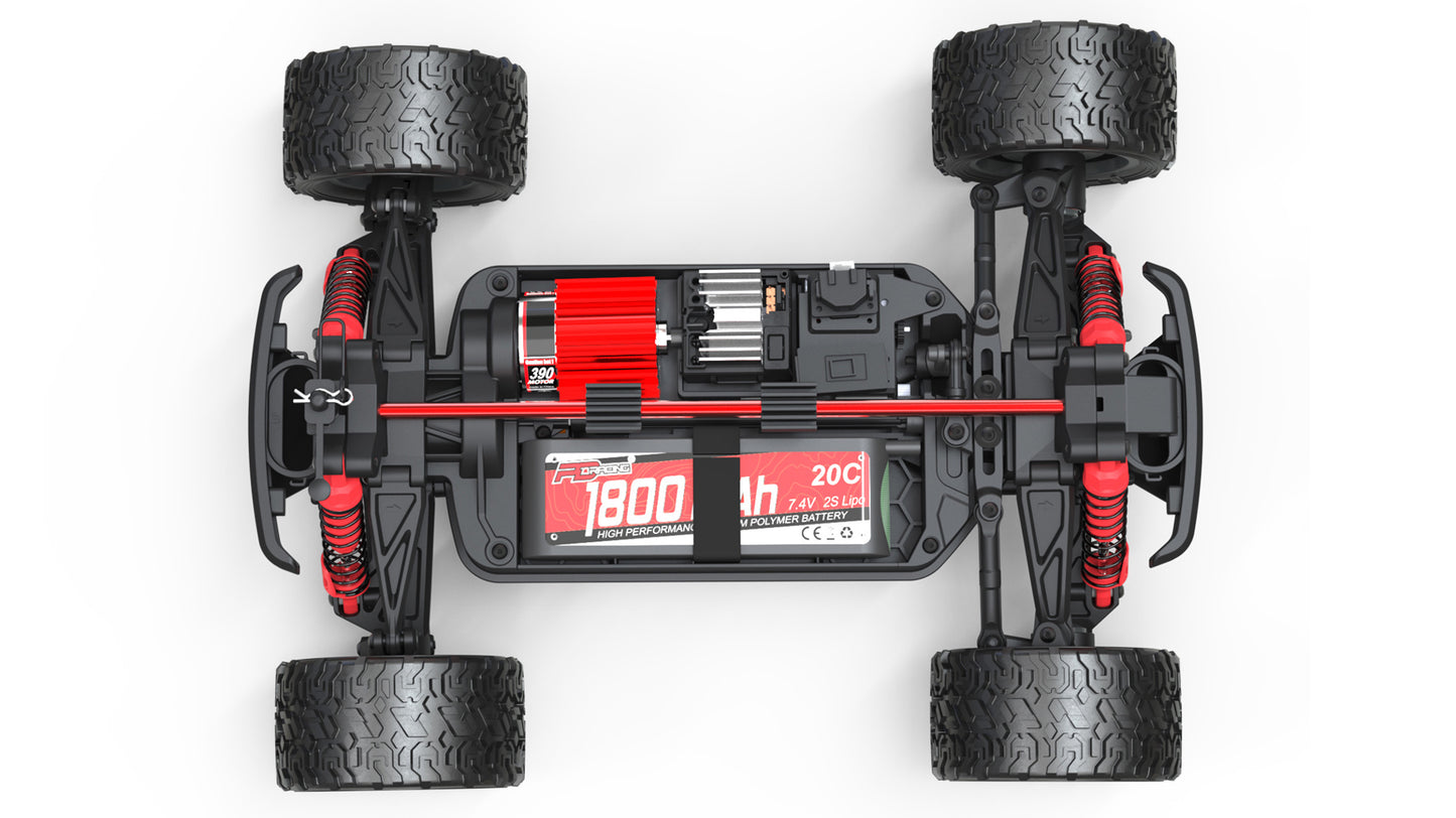 PD RACING - DEMO TK-16 Brushed Truck 1:16 SCALE READY TO RUN WITH 2S LIPO - PD303T