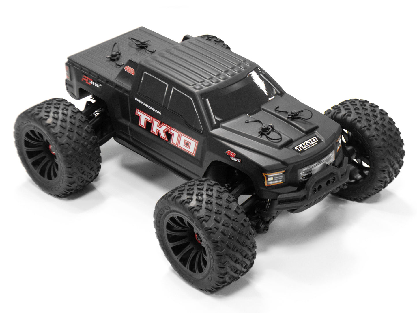 PD RACING - 1/10 (OUT OF STOCK AT SUPPLIER) 4wd Radio Controlled RC BASHER Truck TK10 4S Brushless Truck (55MPH) - PD860R (No battery (IC5 plug) or charger included)