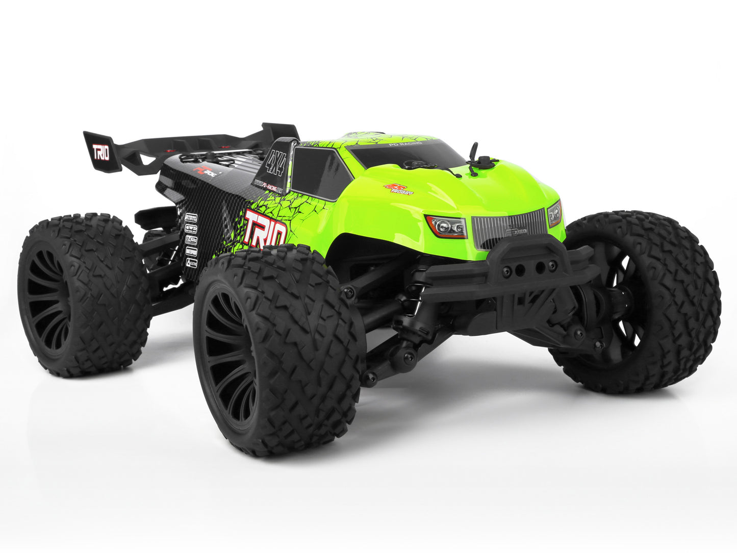 PD RACING - TR10 1/10 Radio Control BRUSHED Truggy BASHER 100% RTR - w/Radio, Battery & Charger - PD861T (Up to 2S Lipo Capable)