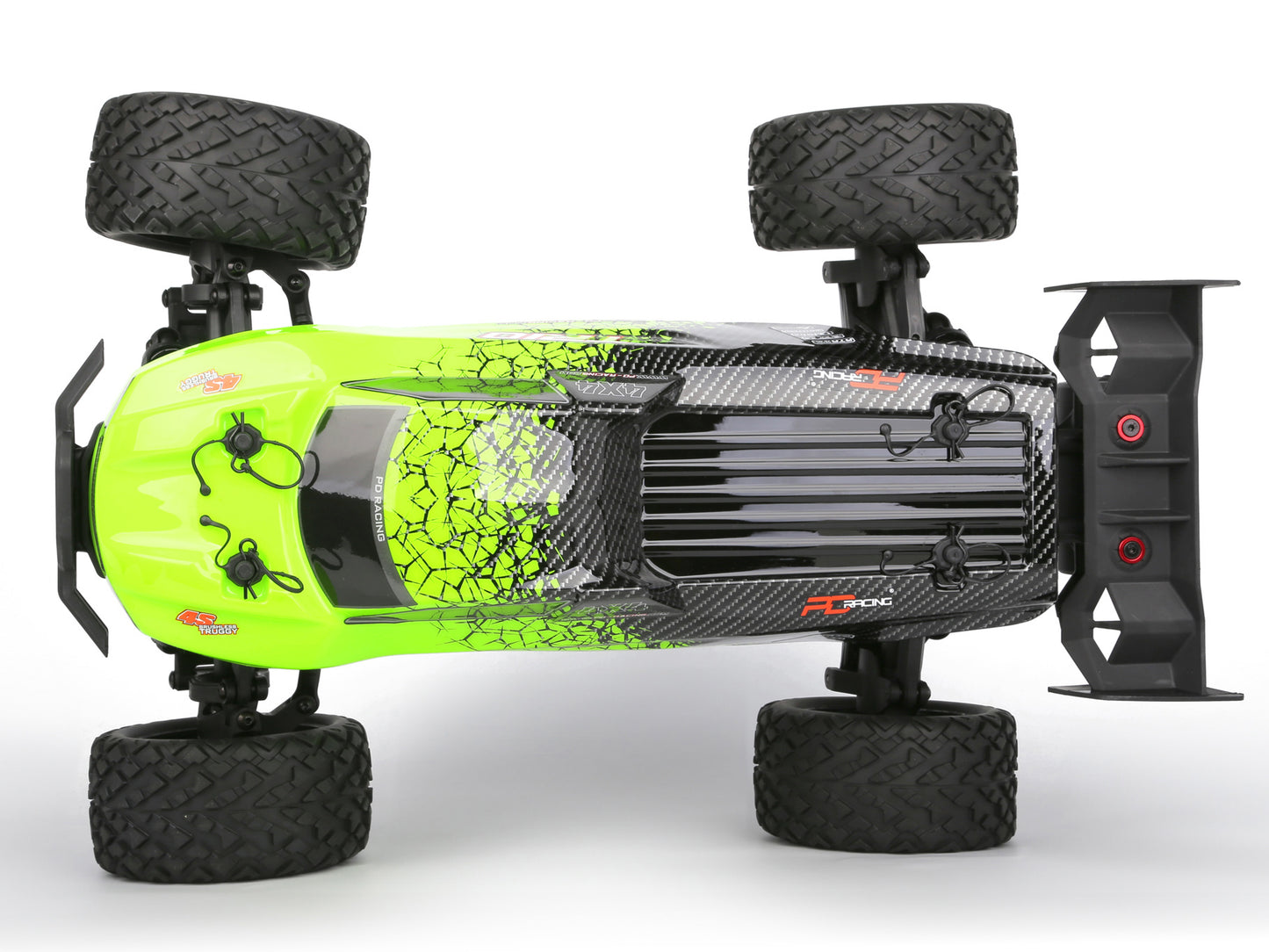 PD RACING - TR10 1/10 Radio Control BRUSHED Truggy BASHER 100% RTR - w/Radio, Battery & Charger - PD861T (Up to 2S Lipo Capable)