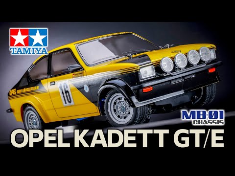 TAMIYA 47499 - PAINTED Opel Kadett GT/E (MB01) RC 2WD Car Kit - (Inc's ESC & Motor - Requires Radio Set, Servo, Battery & Charger) (M-chassis)