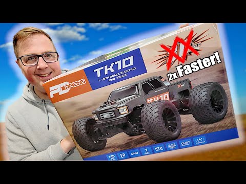 PD RACING - TR10 1/10 Radio Control BRUSHED Truggy BASHER 100% RTR - w/Radio, Battery & Charger - PD861T (Up to 2S Lipo Capable)