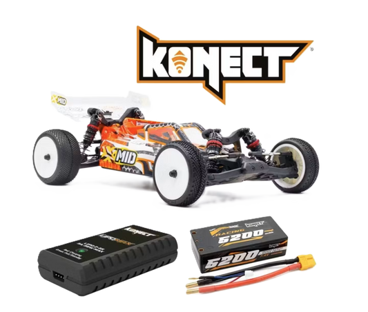 HOBBYTECH - XMID 2WD 1/10TH BRUSHLESS BUGGY RTR INC 5200mah LIPO BATTERY & CHARGER - HT-1.XMID.RTR-PACK - (Entry Level Competition Buggy)