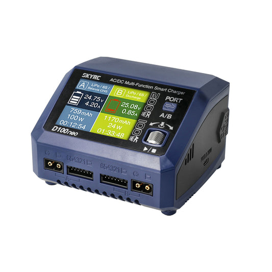 SKY RC - D100NEO AC/DC DUAL OUTPUT LIPO/LIHV 1-6S 10A BATTERY CHARGER - SK-100199 (XT60 Output leads sold separately)