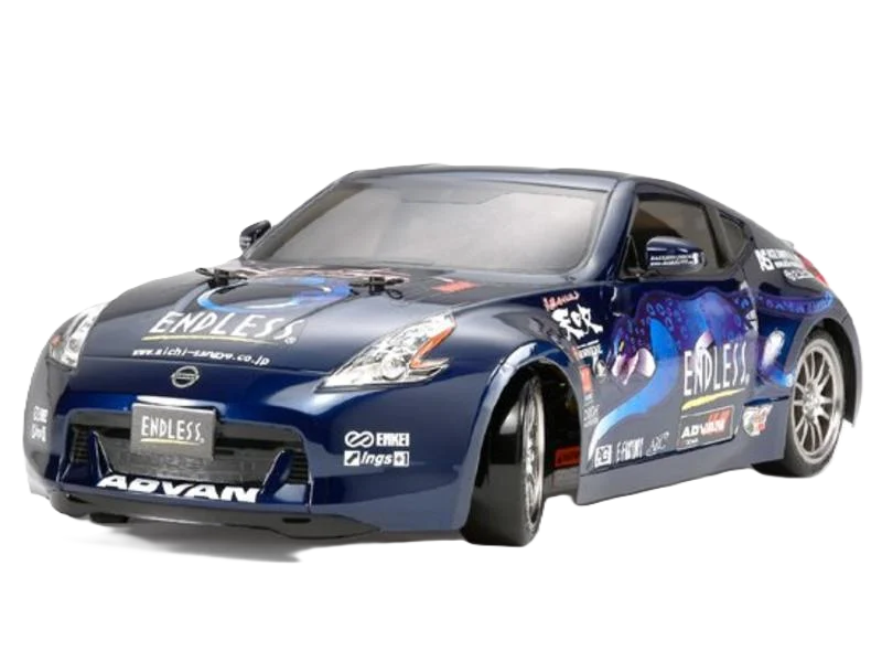 TAMIYA 51428 - 1/10 RC Endless Nissan 370Z Body Shell 190mm wide / 257mm Standard Wheelbase - With Stickers, Masking and Body Parts