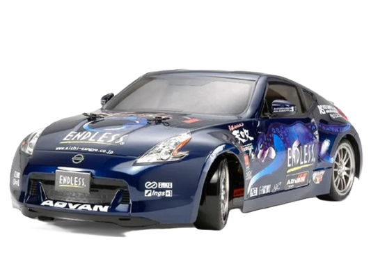 TAMIYA 51428 - 1/10 RC Endless Nissan 370Z Body Shell 190mm wide / 257mm Standard Wheelbase - With Stickers, Masking and Body Parts