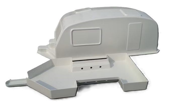 Kamtec (Mini Racer & Supastox ) Caravan and Chassis Twin Axle ABS (Needs Axle's and Wheels + Tyres)