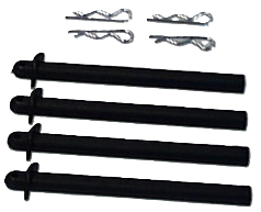 Schumacher - Body Posts and R Clips (pk 4) (Mi1 & Supastox) U2480