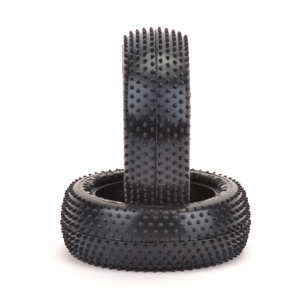 SCHUMACHER - MINI PIN - 1/10 2.2IN BUGGY TYRE/TIRES - 4WD FRONT - YELLOW - U6607 (Carpet & Astro)