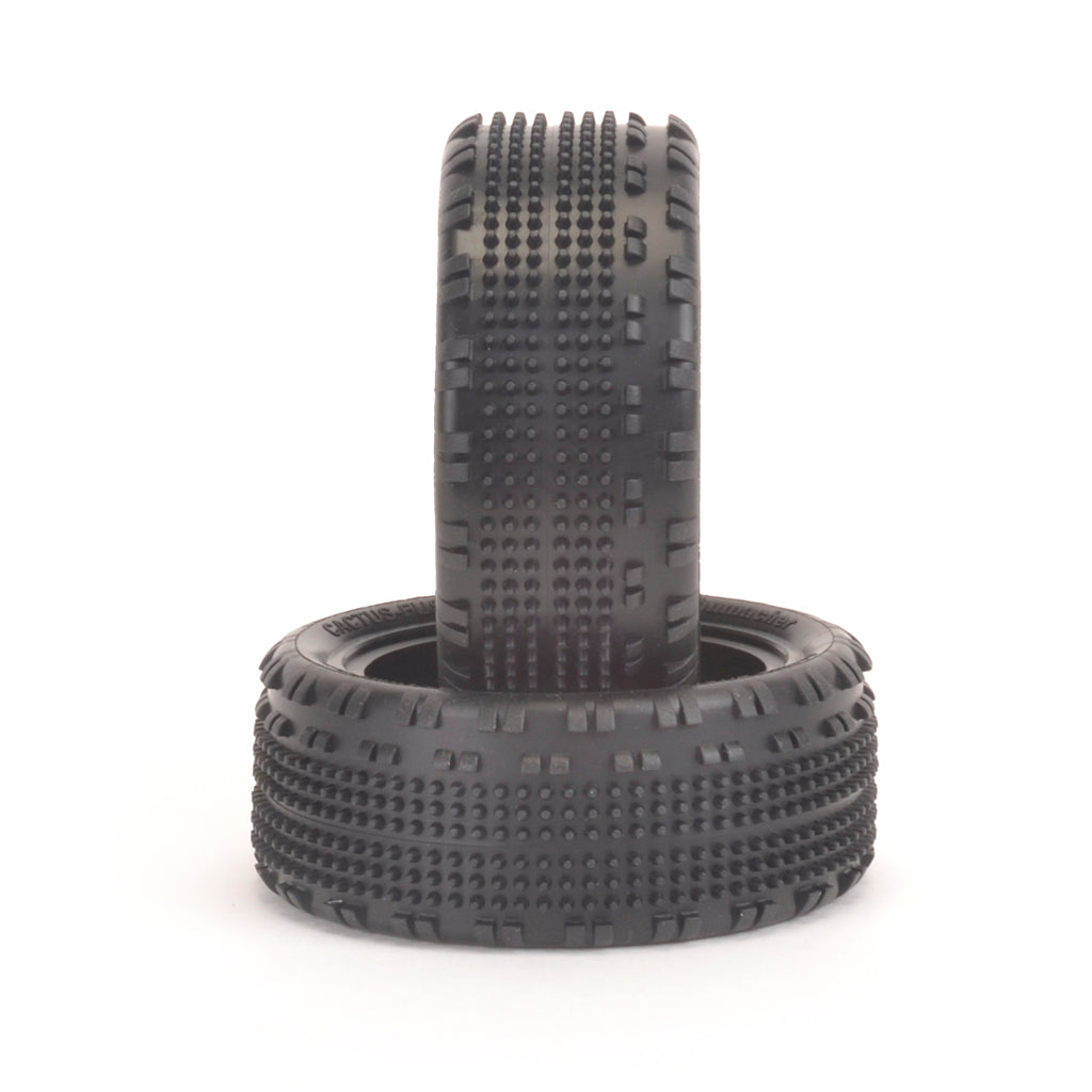 Schumacher - Cactus Fusion - 2.2in 1/10 Buggy Tyres / Tires - Front 4WD - Yellow - (2pcs) U6855 (Perfect for High Grip Tracks)