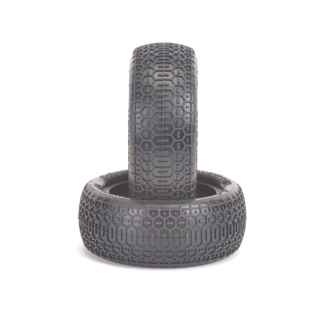 Schumacher - Honeycomb - 2.2in 1/10 Buggy Tyres / Tires - Front 4WD - Yellow - (2pcs) U6861 (Perfect for indoor sports halls)