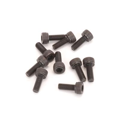 SCHUMACHER RC - (BLACK) SPEED PACK - M3 x 8mm Long Cap Hd (pk10) Bolt - U7112 (GT12 Wheel bolts)