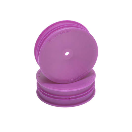 Schumacher - 1/10 2wd Buggy Wheels (12mm Hex) - Front Slim - (2 pcs) - Purple - U9371