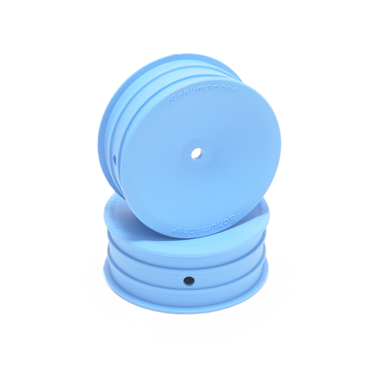 Schumacher - 1/10 2wd Buggy Wheels (12mm Hex) - Front - (2 pcs) - Blue - U9374