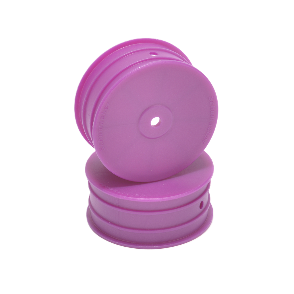 Schumacher - 1/10 4wd Buggy Wheels (12mm Hex) - Front - (2 pcs) - Purple - U9375