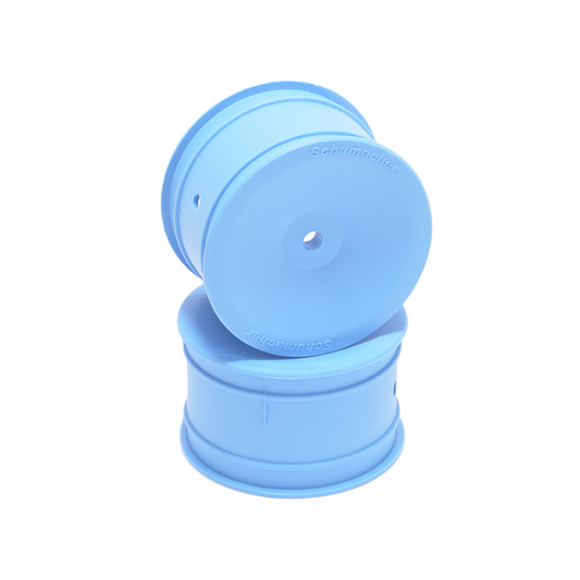 Schumacher - 1/10 2wd/4wd Buggy Wheels (12mm HEx) - Rear (2 pcs) - Blue - U9378