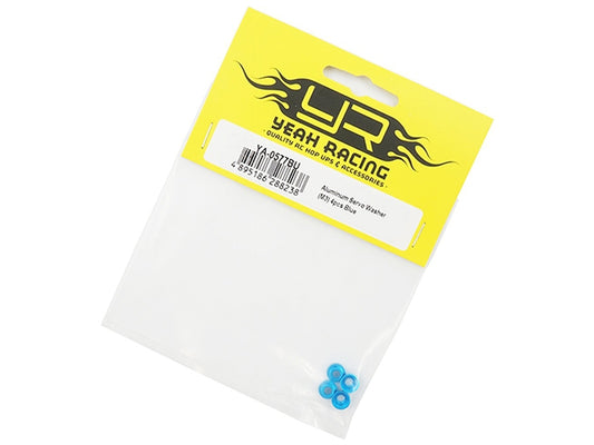 Yeah Raicng - Aluminum Servo Washer M3 Thread 4pcs Blue - YA-0577BU
