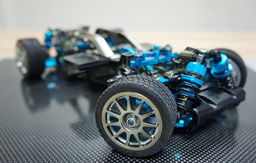 YEAH RACING - Tamiya M05 M06 Aluminum Long-Span Suspension Arms And Knuckles Performance Upgrade Kit - TAMC-S01BU