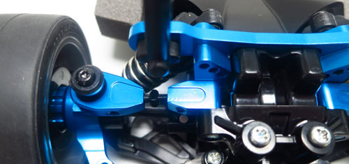 YEAH RACING - Aluminum Adjustable Front Upper Arm Set For Tamiya TT02 - TT02-003BU