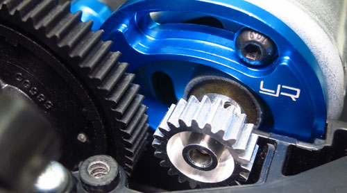 YEAH RACING - Aluminum Adjustable Motor Mount For Tamiya TT02 TT02S TT02B - TT02-013BU