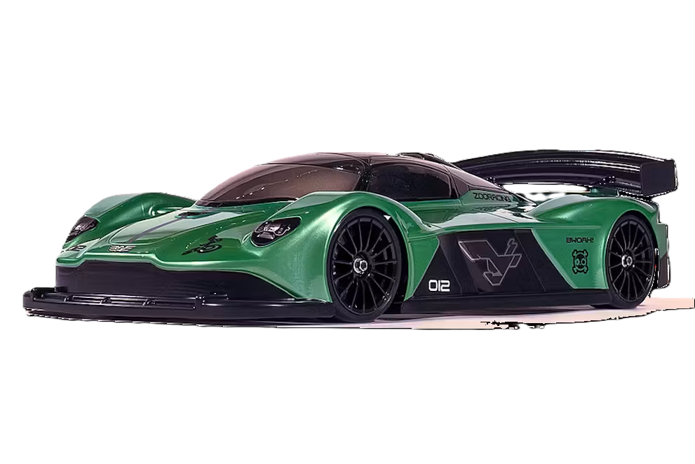 ZooRacing - BWOAH (Aston Hyper Car) - 1/10 RC Touring Car Body - 0.7mm Thickness - ZR-0012-07 (Fits only low shock mounted 1/10 Cars such as a Schumacher Mi9)