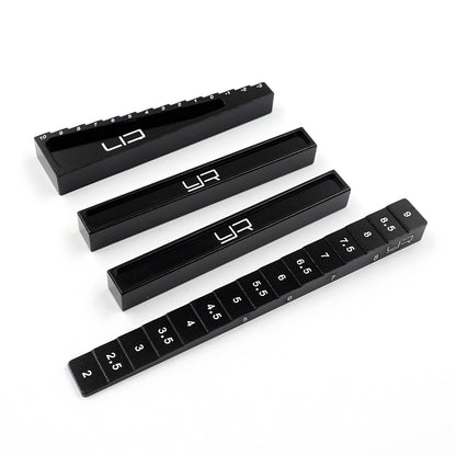 Yeah Racing - RC Drop Gauge & Blocks, Ride Height Set (BLACK) for 1:10th Touring Cars - YT-0025BK