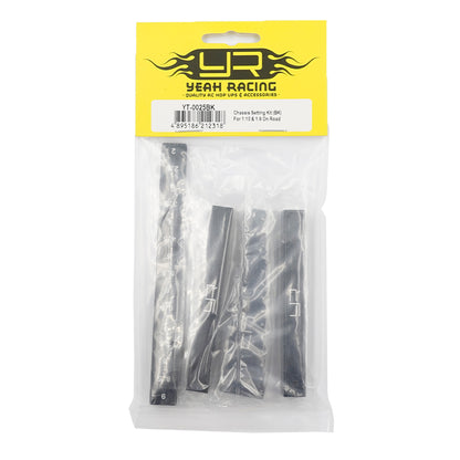 Yeah Racing - RC Drop Gauge & Blocks, Ride Height Set (BLACK) for 1:10th Touring Cars - YT-0025BK