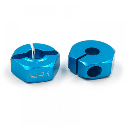 Yeah Racing - Alloy 12mm Hex Drive Set (5.5mm Thick) Tamiya TT-01E / TT02 Blue - WA-017BU (4PCS)