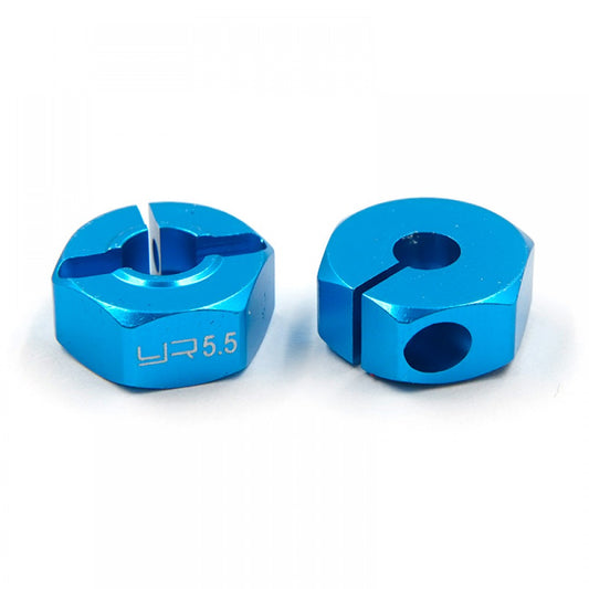 Yeah Racing - Alloy 12mm Hex Drive Set (6mm Thick) Tamiya TT-01E / TT02 Blue - WA-016BU (4PCS)