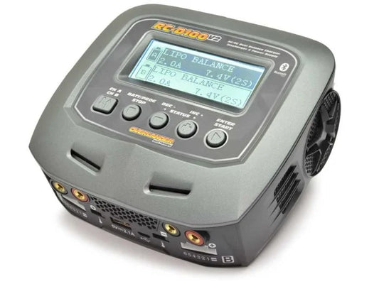 USED Overlander - D100 V2 AC/DC Dual Balance Charger with leads - SKUOVE3317 (RRP £100)