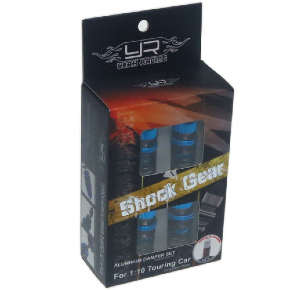YEAH RACING - Alloy 55mm Damper Shocks Set 4pcs BLUE (DSG-0055BU) Fits TT01E Euro Truck & M-Chassis)
