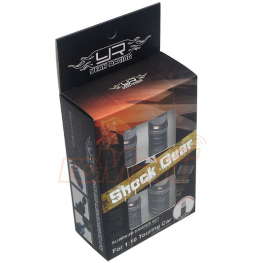 YEAH RACING - Alloy 50mm Damper Shocks Set 4pcs GREY (DSG-0050GM) Fits TT01E Euro Truck & M-Chassis)