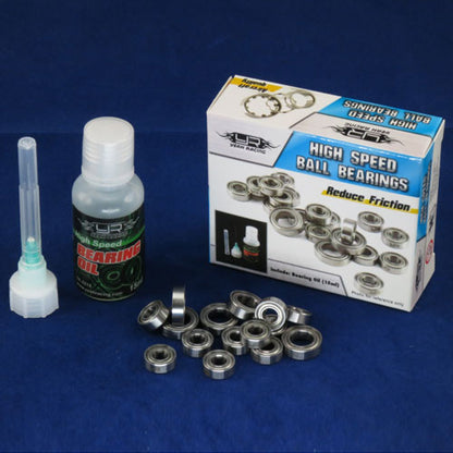 YEAH RACING - (16pcs) PTFE RC Ball Bearing Set with Bearing Oil For Tamiya TT02 - YB0274BX