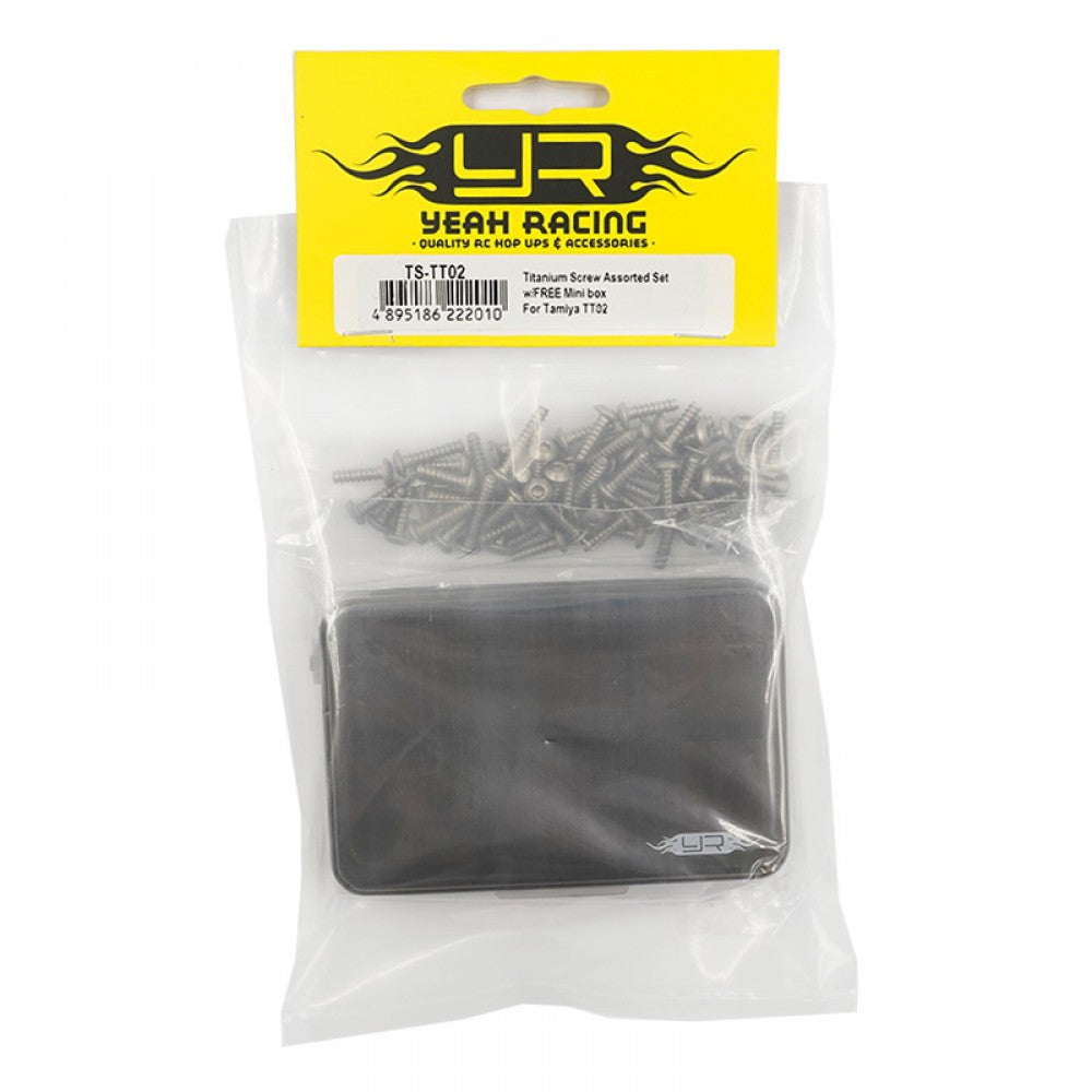 Yeah Racing - Titanium Screw Assorted Set w/ FREE Mini box for Tamiya TT02 - TS-TT02