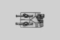 Tamiya - A Parts For Cc-01 - 5519 TAMIYA SPARES