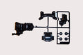 Tamiya - A Parts(A1-A5)Front Tower/Gear Case - 5574 TAMIYA SPARES