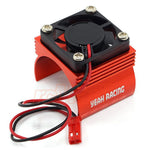 Yeah Racing - Aluminum 540 Motor Heat Sink w/ Cooling Fan Blue - YA-0410RD
