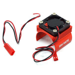 Yeah Racing - Aluminum 540 Motor Heat Sink w/ Cooling Fan Blue - YA-0410RD