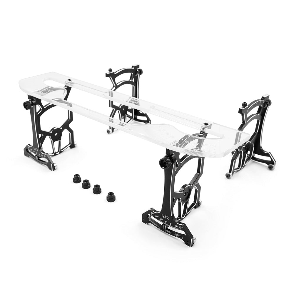Yeah Racing - Universal Set Up System Ver.3 For 1/10 On Road Touring Cars - Black - YT-0140BK (With Free Tool Bag Case)
