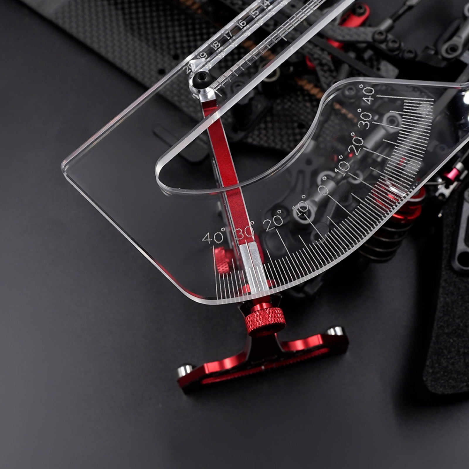 Yeah Racing - Universal Set Up System Ver.3 For 1/10 On Road Touring Cars - Red - YT-0140RD (With Free Tool Bag Case)