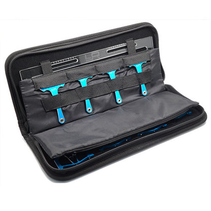 Yeah Racing - Universal Set Up System Ver.3 For 1/10 On Road Touring Cars - Blue - YT-0140BU (With Free Tool Bag Case)