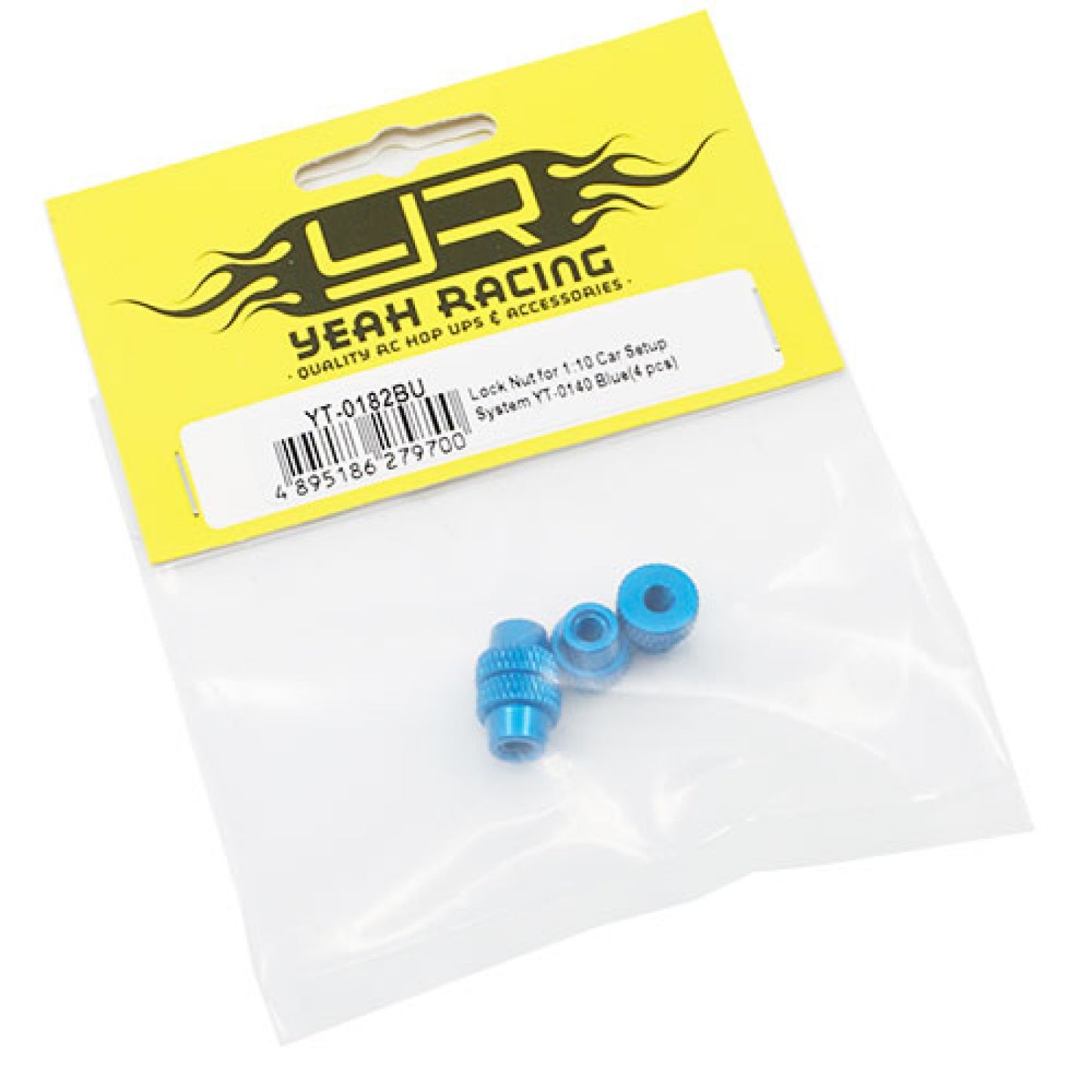 Yeah Racing - Car Setup System Lock Nut for Setup Station YT-0140 Blue - (YT-0182BU)